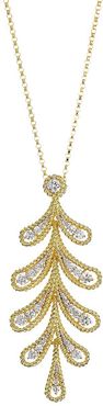Byzantine Barocco 18K Yellow Gold & Diamond Laurel Leaf Pendant Necklace - Gold