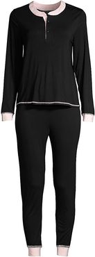 Kaia Two-PiecePajama Set - Noir Vanilla - Size XL