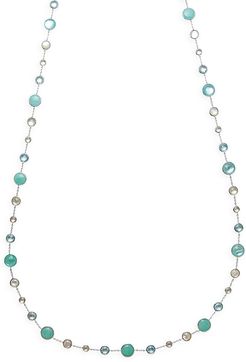 Lollipop® Lollitini Sterling Silver & Multi-Stone Long Necklace - Silver