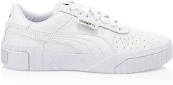 Cali Leather Platform Sneakers - Puma White - Size 6