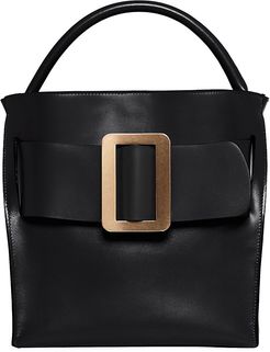 Devon Leather Hobo Bag - Black