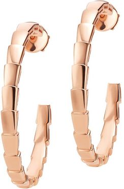 Serpenti Viper 18K Rose Gold Hoop Earrings - Rose Gold