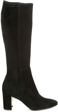 Pita Tall Suede Boots - Black - Size 5