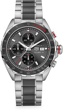 Formula 1 44MM Stainless Steel & Ceramic Automatic Chronograph Bracelet Watch - Grey