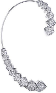 Python 18K White Gold & Diamond Single Right Ear Cuff - White Gold