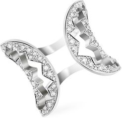 Capture Me 18K White Gold & Diamond Open Ring - White Gold - Size 7