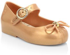 Baby's, Little Girl's & Girl's Sweet Love PVC Mary Janes - Gold - Size 7 (Baby)