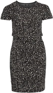 Print Sheath Dress - Size XL