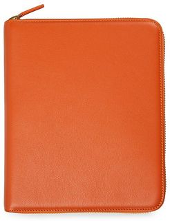 Travel & Tech The First Class Leather Case - Amber Orange