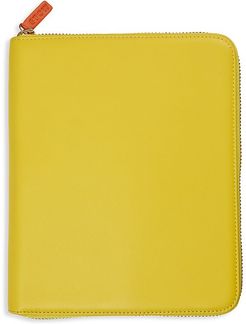 Travel & Tech The First Class Leather Case - Yellow Chalk