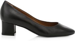 Pasha Leather Pumps - Black - Size 11