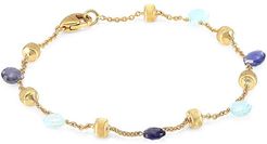 Paradise Blue 18K Yellow Gold, Blue Topaz & Iolite Bracelet - Yellow Gold