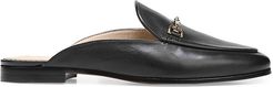 Linnie Leather Loafer Mules - Black - Size 9.5
