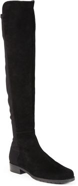 5050 Over-The-Knee Stretch-Suede Boots - Black - Size 9