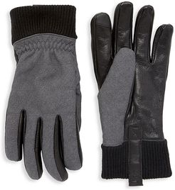 Quilted All Weather Gloves - Charcoal - Size Small