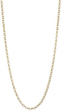 18K Yellow Gold Belcher-Link Chain Necklace/21"-23" - Yellow Gold