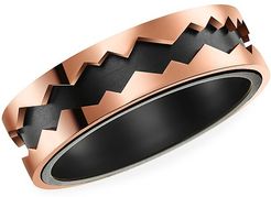 Capture in Motion 18K Rose Gold & Titanium Rolling Ring - Rose Gold