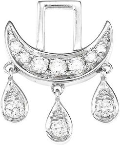 EarWish 14K White Gold & Diamond Spirituality Earring Charm - White Gold