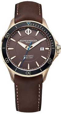 Clifton Club Bronze & Leather Strap Watch - Brown