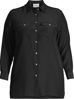 Taylor Silk Shirt - Black - Size 18