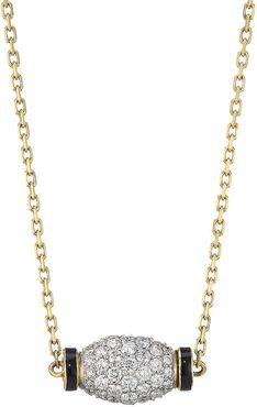 Motif 18K Yellow Gold, Diamond, & Platinum Night Cap Necklace - Yellow Gold