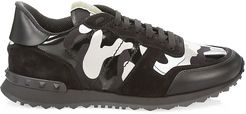 Garavani VLTN Tape Camouflage Sneakers - Black Silver - Size 6