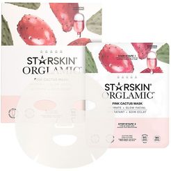 Orglamic&trade; Pink Cactus 2-Piece Sheet Mask Set