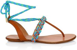 Surf Woven Flat Sandals - Size 5.5