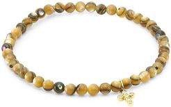 Love 18 14K Yellow Gold, Diamond & Abalone Bead Bracelet - Gold