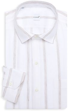 Striped Dress Shirt - White - Size 17