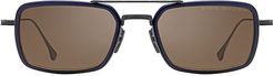 62MM Superflight Sunglasses - Navy