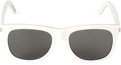 57MM Square Acetate Sunglasses - Ivory
