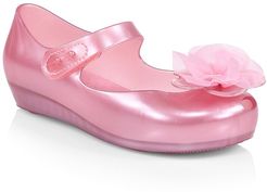 Baby's, Little Girl's & Girl's Resin Floral Ballet Flats - Pink - Size 10 (Toddler)