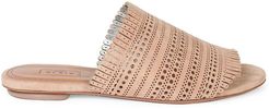 Flat Laser Cut Suede Mules - Chair - Size 9