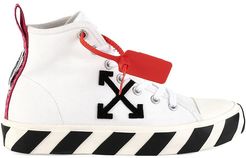 Mid-Top Arrow Sneakers - White Black - Size 11