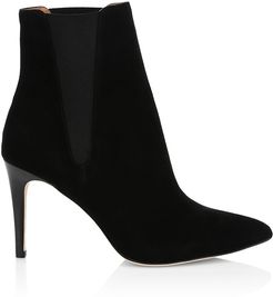 Abbie Leather Ankle Boots - Black - Size 10