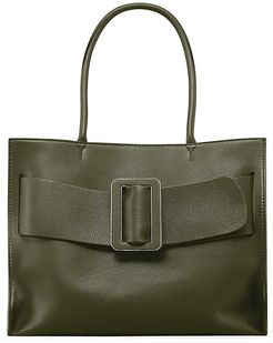 Bobby Soft Leather Tote - Military Green