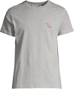 Girls Girls Girls Cotton T-Shirt - Medium Heather Grey - Size XXL