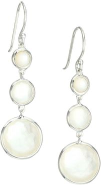 Lollipop® Lollitini Sterling Silver, Mother-Of-Pearl & Doublet Triple-Drop Earrings - Silver