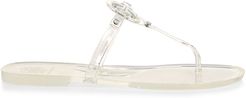 Mini Miller Jelly Thong Sandals - Clear - Size 8