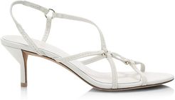 Louise Leather Slingback Sandals - Ivory - Size 6.5