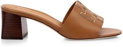 Ines Leather Mules - Tan Gold - Size 9.5