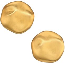 22K Goldplated Clip-On Stud Earrings - Gold