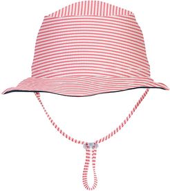 Slice Of Life Reversible Bucket Hat - Red Navy - Size 4