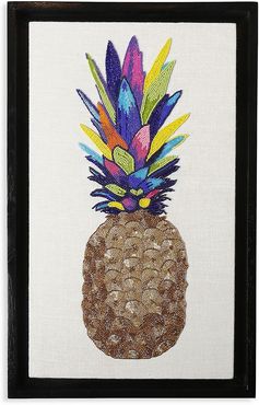 Pineapple Beaded Wall Art