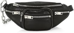 Mini Attica Leather Belt Bag - Black