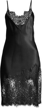 Blaise Silk Chemise - Black - Size Medium