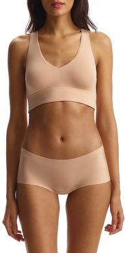 Butter Comfy Racerback Bralette - Beige - Size XS