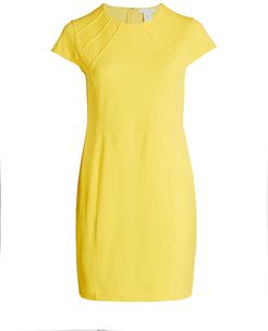 Stretch Pique Stitch Dress - Yellow - Size XXXL