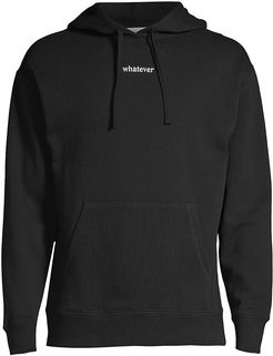 Whatever Drawstring Hoodie - Black - Size Large